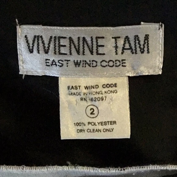 Vivienne Tam Black Sheer Overlay Dress Pockets S - Picture 7 of 7